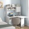 L Shaped Corner Desk with Hutch and Storage Cabinet for Home Office Setup